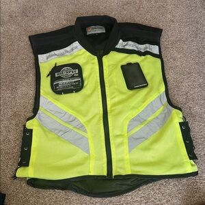 ICON Motorsports Mesh Mil Spec Fluorescent Neon Reflective Vest Regular Size L